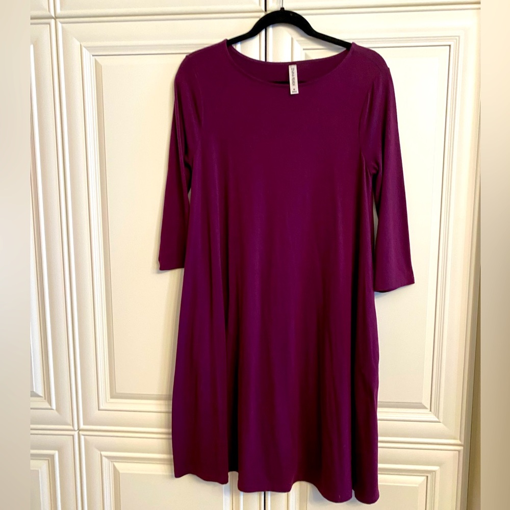 Zenana Premium by Mediano Tunic/Dress Size Medium in Purple